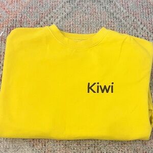 Harry styles yellow kiwi pullover sweatshirt size small